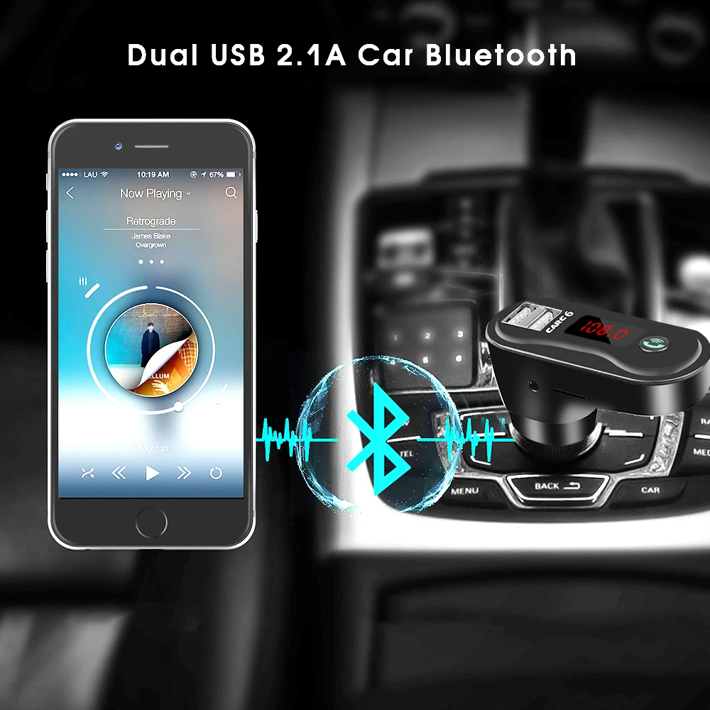 Зарядное устройство Kebidu автомобильное с 2 USB портами 1 А|Зарядные устройства для