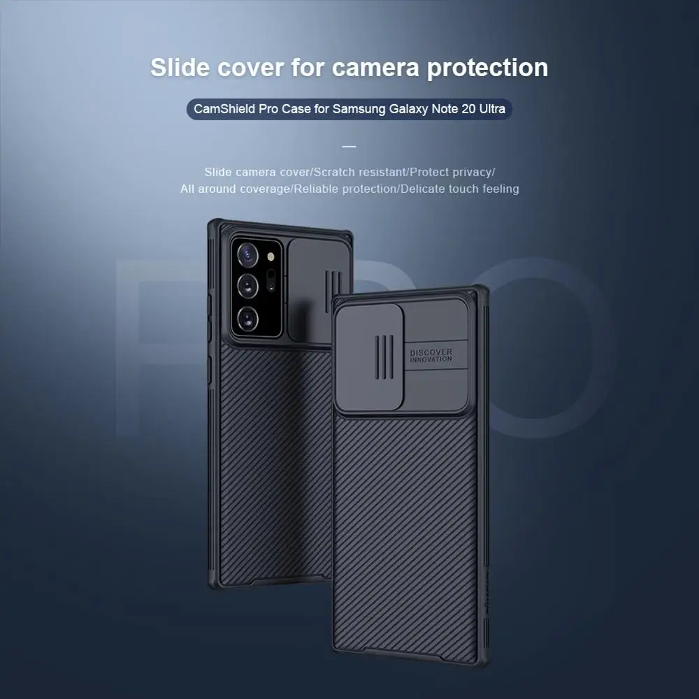 

10 шт./лот, оптовая продажа, чехол Nillkin CamShield Pro для Samsung Galaxy Note 20, Ультратонкий чехол, защитный чехол для камеры