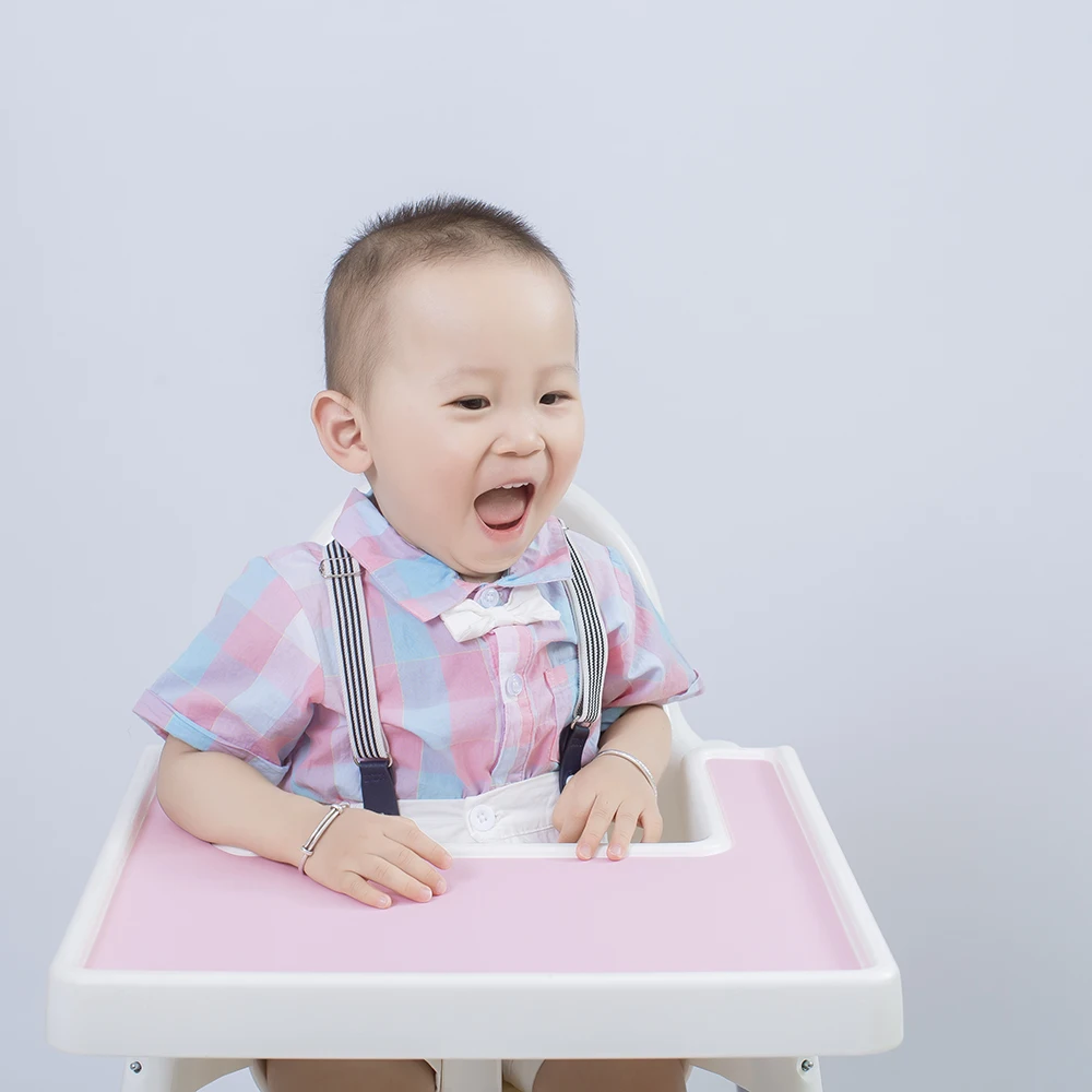 Силиконовый коврик для высоких стульев плоский пищевой моющийся многоразовый