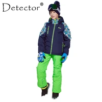 detector winter ski suit thicken boys clothing outdoor set snowboard jacket pants winter twinset suitable 20 30 degree