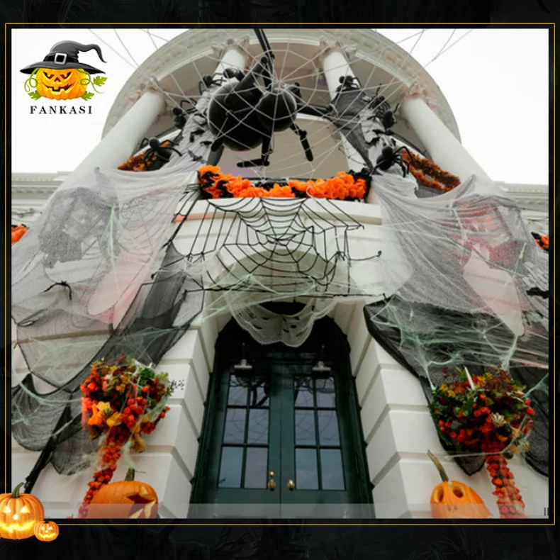 Высококачественные пластиковые поддельные пауки в стиле Хэллоуин Черные