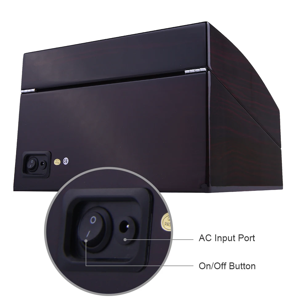 XTELARY черный обернутая искусственной кожей 4 + 6 заводчик часов (R2461EB)|Заводные