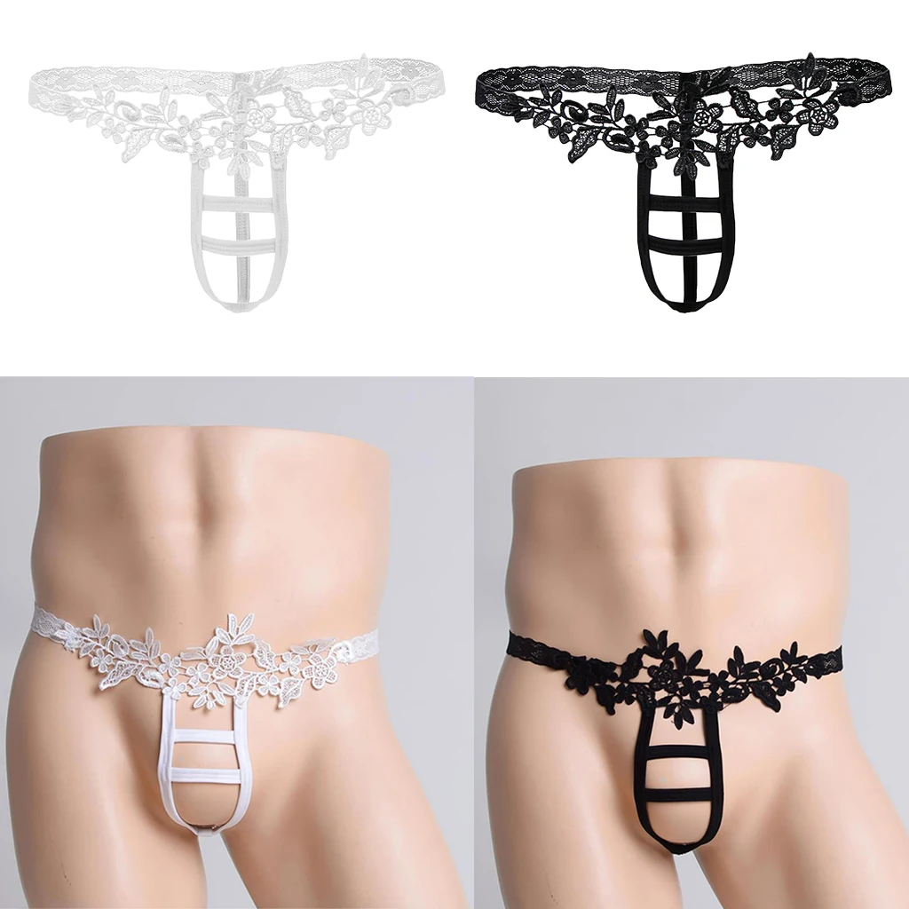 

Mens T-back Bikini Underpant Jockstrap O-Ring Underwear Thongs G-string
