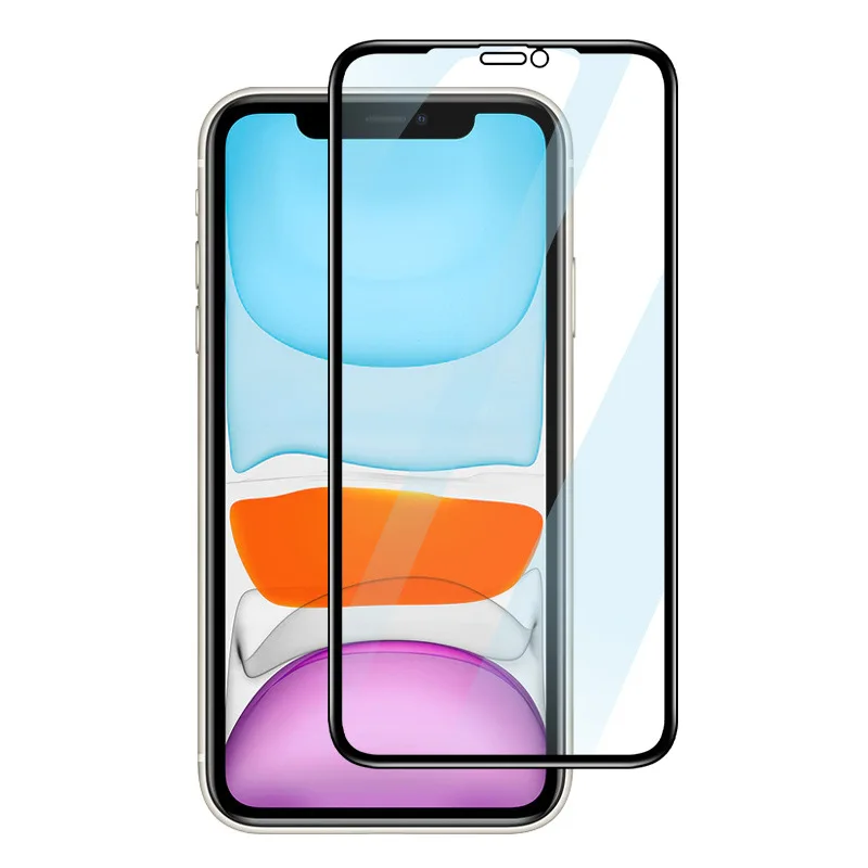 9D Transparent Shockproof Tempered Glass For iPhone 11 12 13 14 Pro Max Mini X Xs XR 6 7 8 Plus Explosion Proof Screen Protector