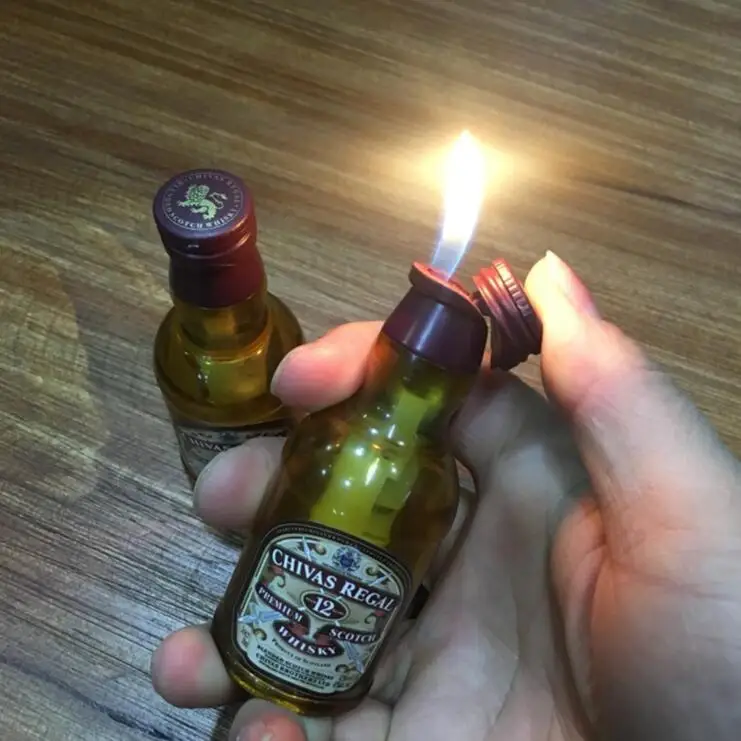 Новинка 2в1 зажигалка Wiskey открывалка для бутылок ветрозащитная и многоразовая