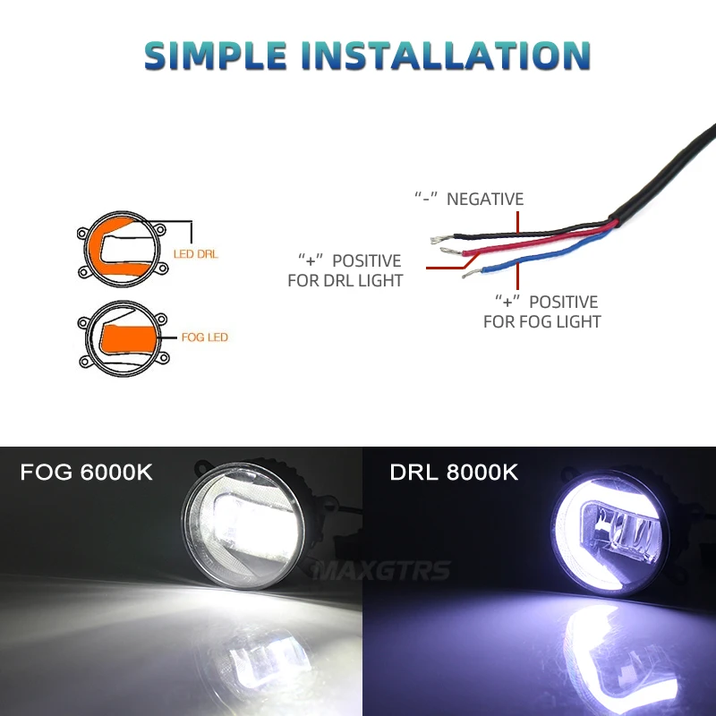 Светодиодные противотумансветодиодный фары 2 в 1 3 0 дюйма ДХО сборе для LAND ROVER