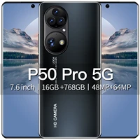 original p50 pro smart phone 16gb ram 768gb rom 7 6 inch real perforated hd screen smartphone android 11 unlocked mobile phone