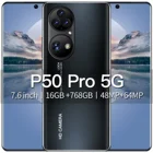 Оригинальный смартфон P50 Pro, 16 ГБ ОЗУ, 768 Гб ПЗУ, 7,6 дюйма, настоящий перфорированный HD-экран, смартфон на базе Android 11, разблокированный смартфон