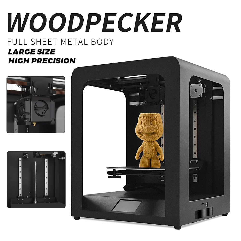 3D принтер SIMAX3D Woodpecker для объемной печати сделай сам с сенсорным экраном