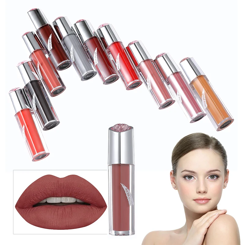 10 цветов губная помада 1 шт. стойкая матовая водостойкая бархатные мягкие