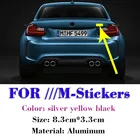 Автомобильные эмблемы значки крыло багажника наклейки логотип для BMW M Sport E46 E39 E60 F30 E90 F10 F30 E36 X5 E53 E30 E34 X5 X3