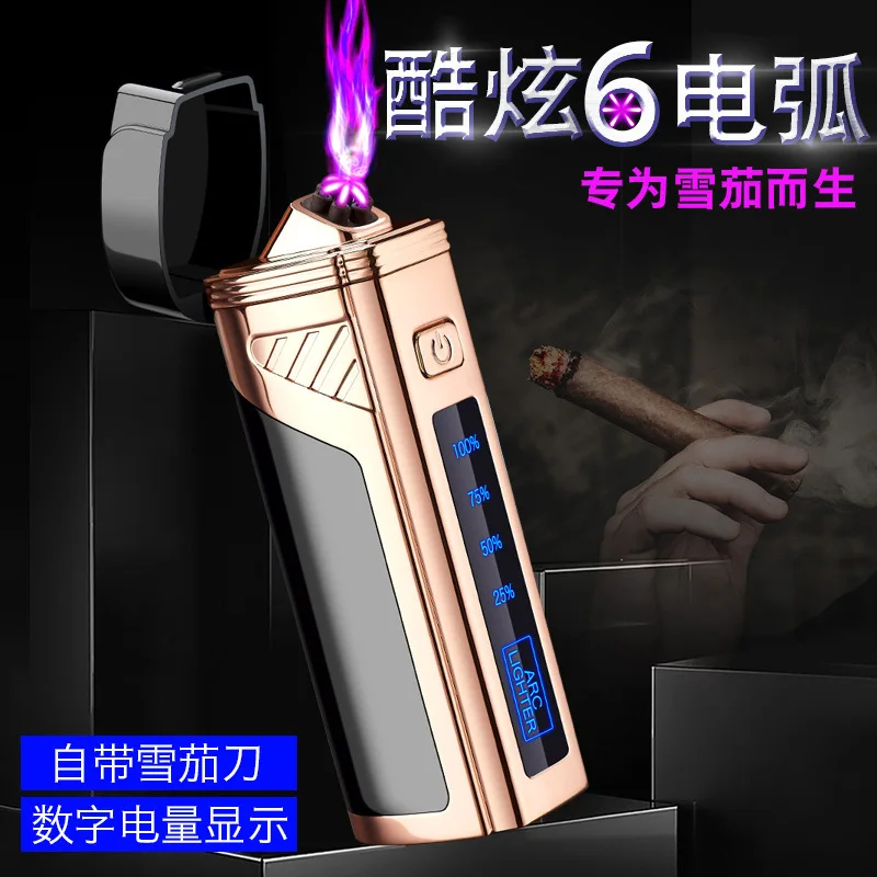 Новинка 2021 зажигалка с двойной дугой USB перезаряжаемая Электронная со