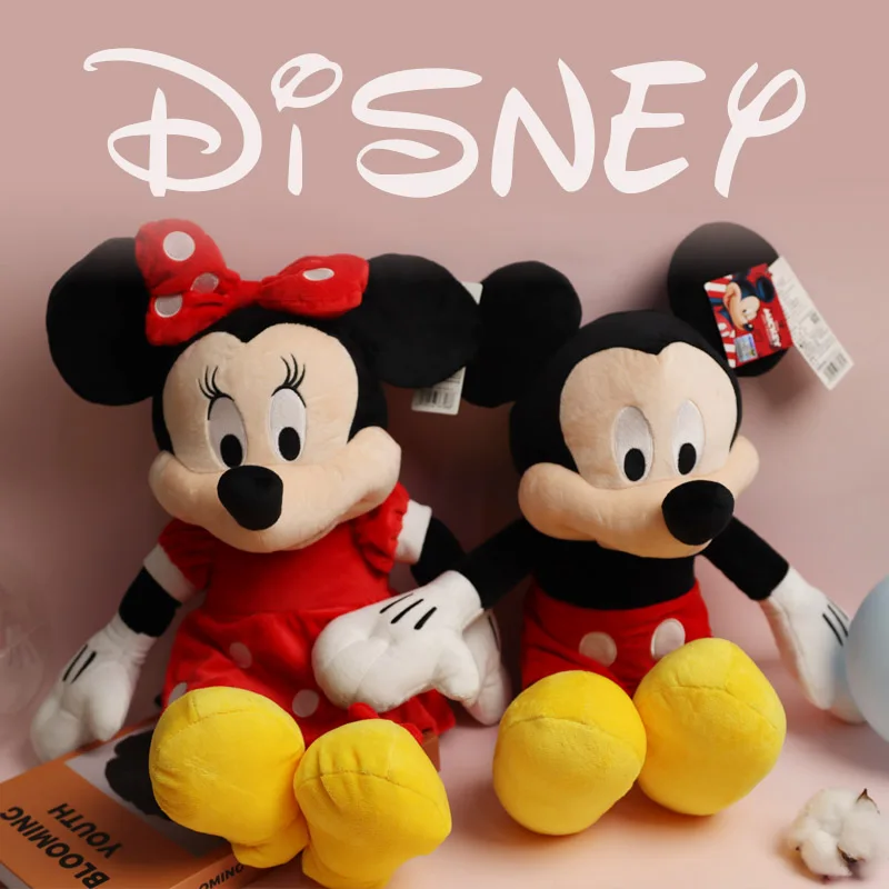 

50cm Mickey Mouse Minnie Plush Dolls Animal Stuffed Toys Disney Princesses Movies Birthday Christmas Gift For Kids To Girlfriend