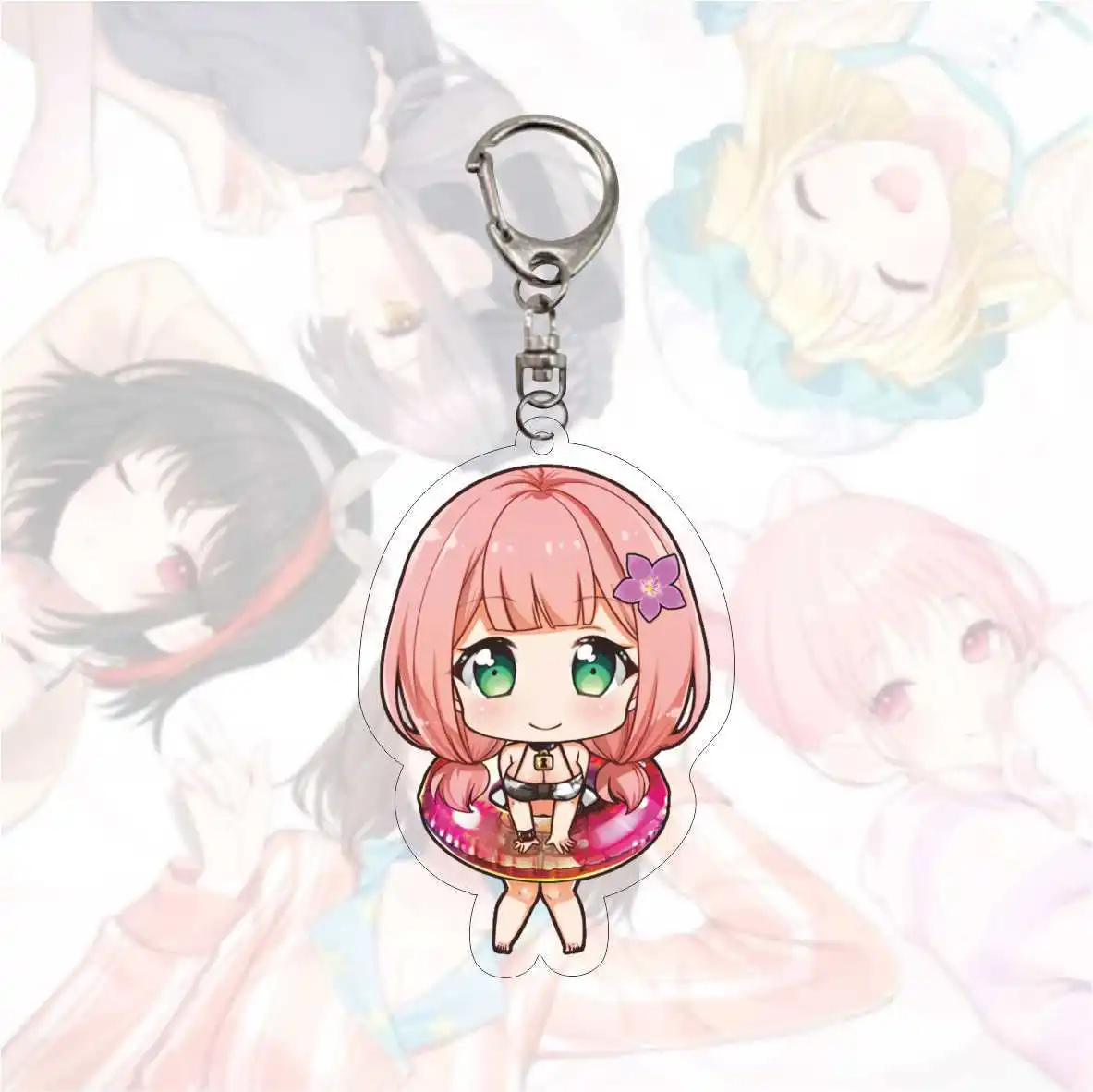 Взгляд! Брелок Toyama Kasumi Ran Mitake милые цифры акриловый брелок кольцо держатель