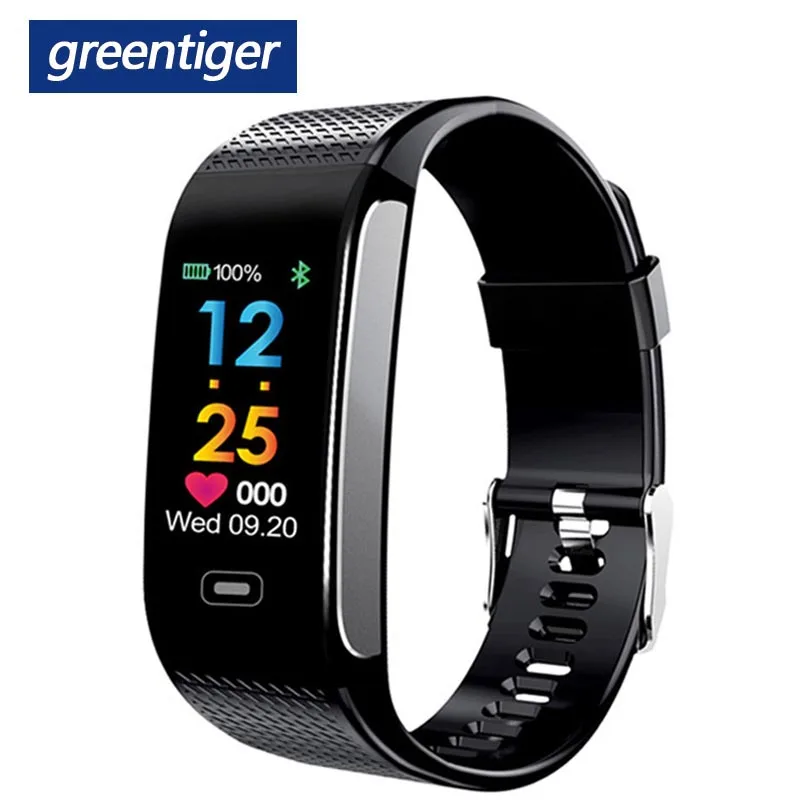 Greentiger CK18S смарт-браслет для измерения артериального давления, сердечного ритма, спортивный смарт-браслет, фитнес-трекер, шагомер, умный Браслет VS CK11S