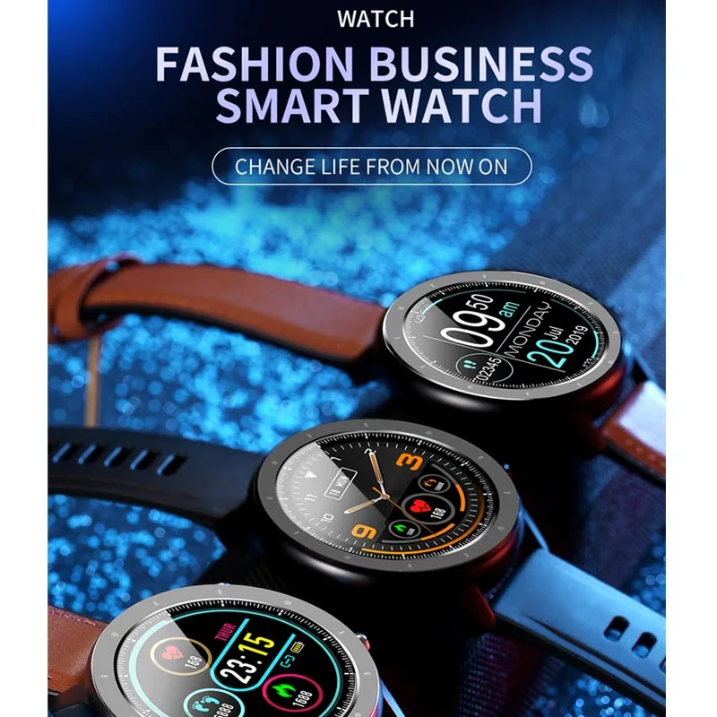 Greentiger F12 Смарт Часы Полный сенсорный IP68 водонепроницаемый монитор сердечного