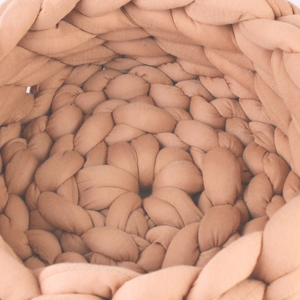 

1pcs 30/35/40cm DIY Hand Knitted Pet Bed Thick Yarn Cats Dog Washable Nest House Portable Pets Supplies Dog Basket Pet Bed