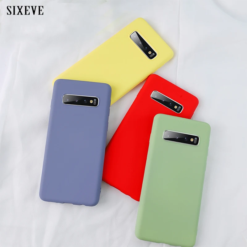 Оригинальный чехол из жидкого силикона для телефона Samsung Galaxy A10 A20 A30 A40 A50 A70 Note 8 9 10