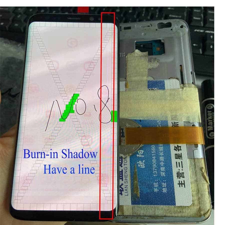 Для samsung S8 Plus, ЖК-экран для ремонта края, стекло, практика G955F, ЖК-дисплей для samsung S8 G950, разбитое стекло, точечный экран