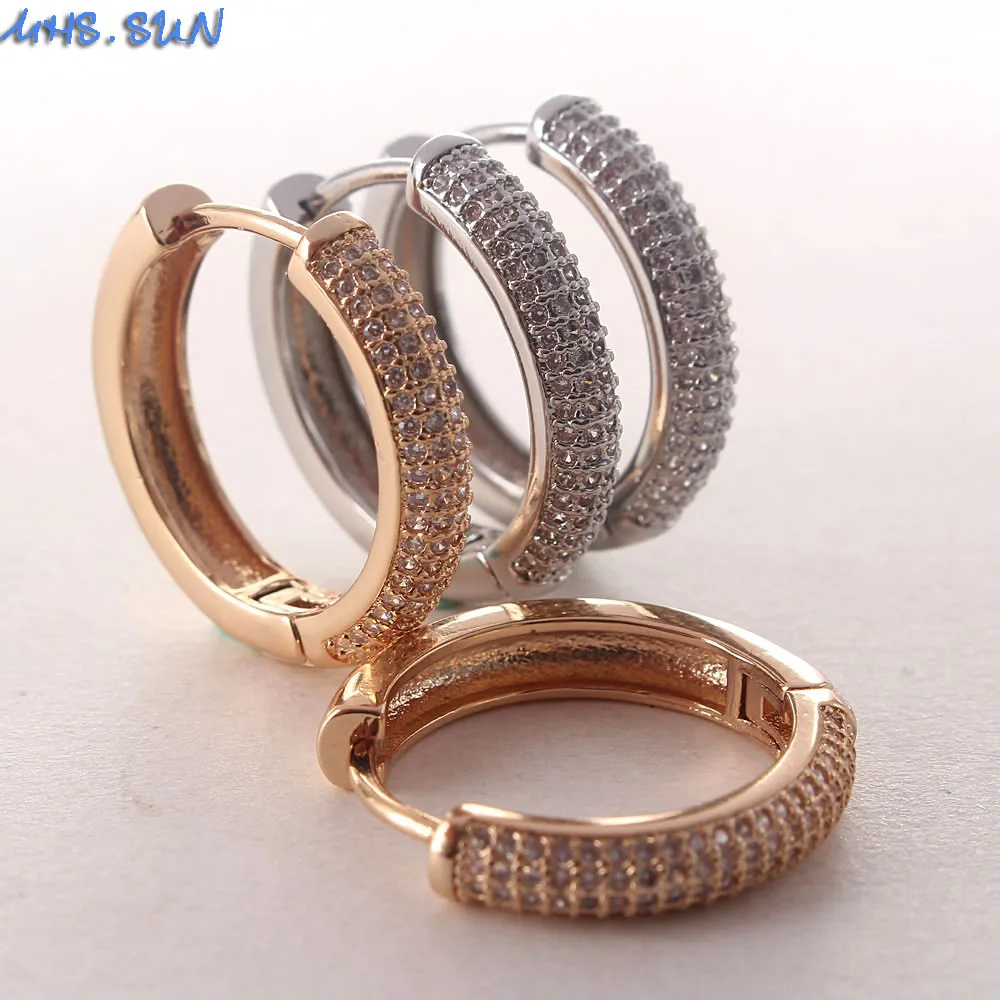 Женские серьги-кольца MHS.SUN с фианитами