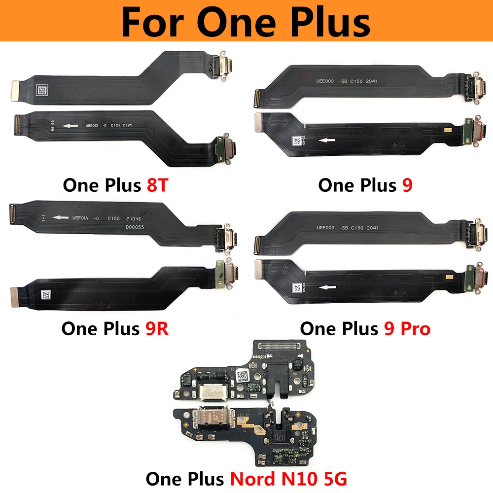 

10Pcs For Oneplus 3 3t 5 5T 6 7 7T 8 8T 9 Pro 9R Nord N10 5G USB Charging Board Connector Port Flex Cable With Microphone