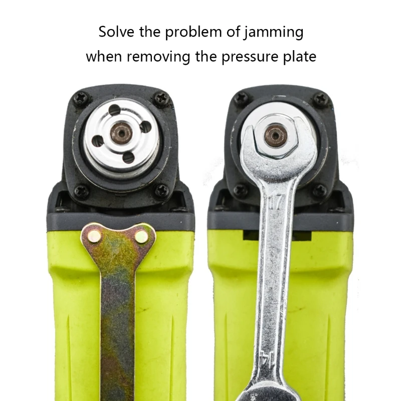 

1 Set Angle Grinder Press Plate Accessories Wrench Polishing Grinding Machine M14 M17 Hexagon Locking Flange Nut Quick 964E