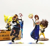f fantasy ff10 x 10 tidus yuna acrylic stand figure model plate holder cake topper anime video game cool