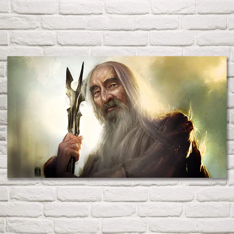 014 FOOCAME Gandalf Властелин колец Balrog Fantasy фильм Искусство Шелковые Плакаты и принты украшение стены дома картины живопись - Цвет: 014