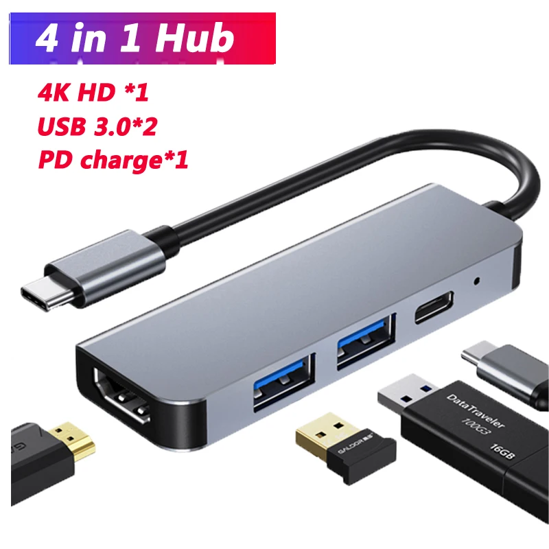 USB C Hub 3.0 Type to HDMI-compatible Adapter Converter PD for Huawei P20 Pro Samsung Dex Galaxy S9/S8 HUB station | Электроника