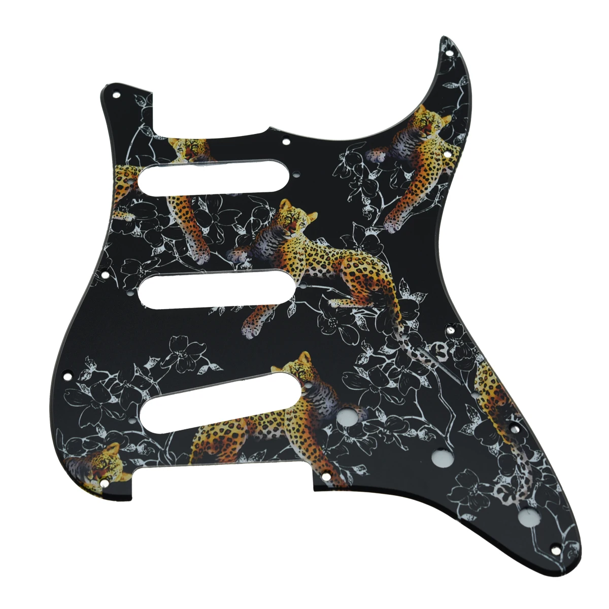 

11 Hole 3D Printed Plastic ST/Strat Guitar Pickguard Scratch Plate Reverse Bridge Fits for Stratocaster Jimi/Hendrix