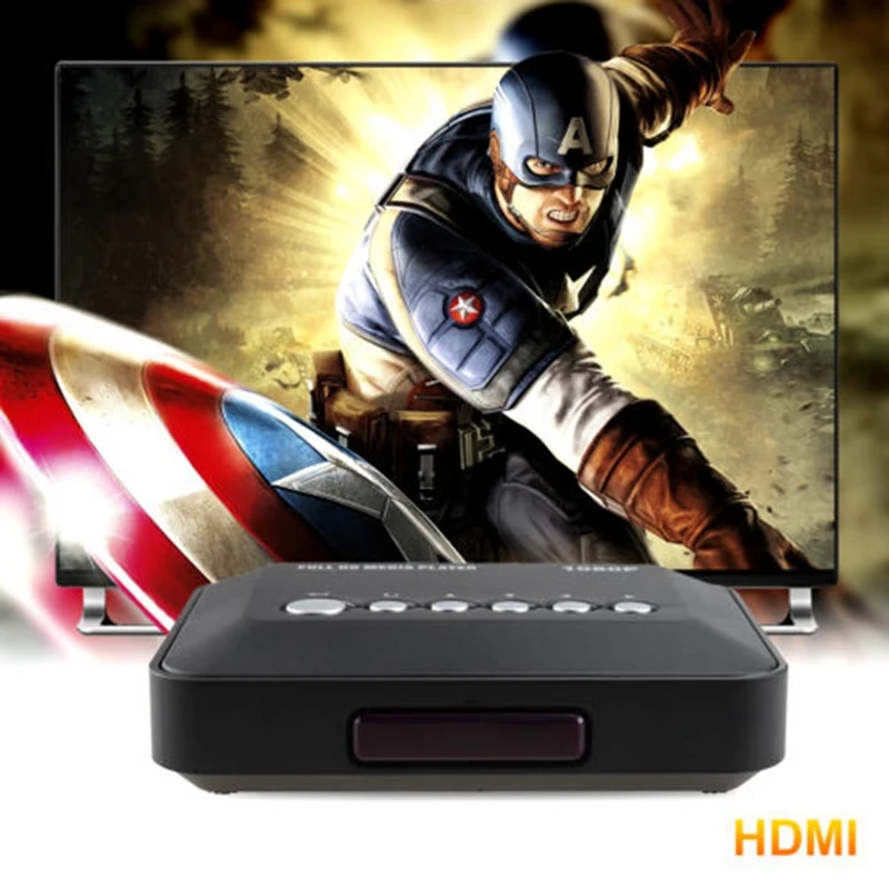 Мульти ТВ медиаплеер HDMI 1080P HD Поддержка USB SD MMC RMVB MP3 AVI MPEG MKV и CRT с европейской
