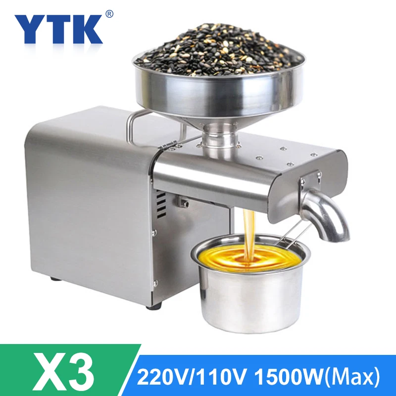 

New Arrival Automatic Oil Press Machine Small Home Cold Oil Presser for Peanut Sunflower Seeds Oil Extractor