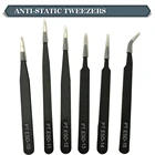 Электронный компонент инструмент для ремонта 6 шт. Нержавеющаясталь промышленный безопасные антистатические пинцеты Набор инструментов Набор, коробка с инструментами, инструменты для обслуживания Наборы