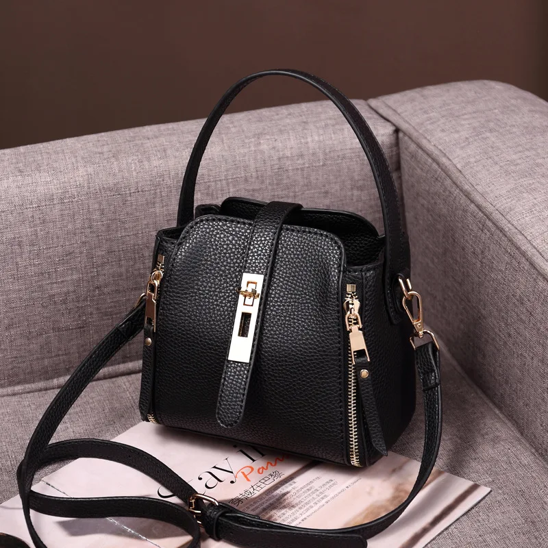 Сумка на плечо женская из натуральной кожи Модный маленький мессенджер кросс