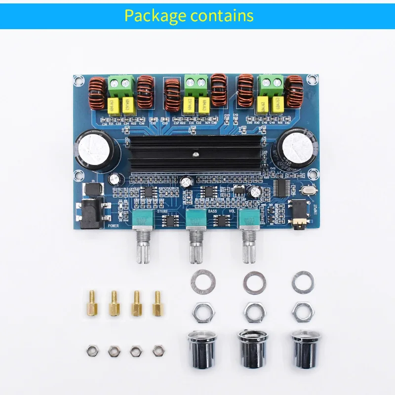 Плата усилителя мощности аудио UNISIAN TPA3116 5 0 Bluetooth 2 1 50 Вт x2 + бас 100 TPA3116D2 Hi Fi цифровой