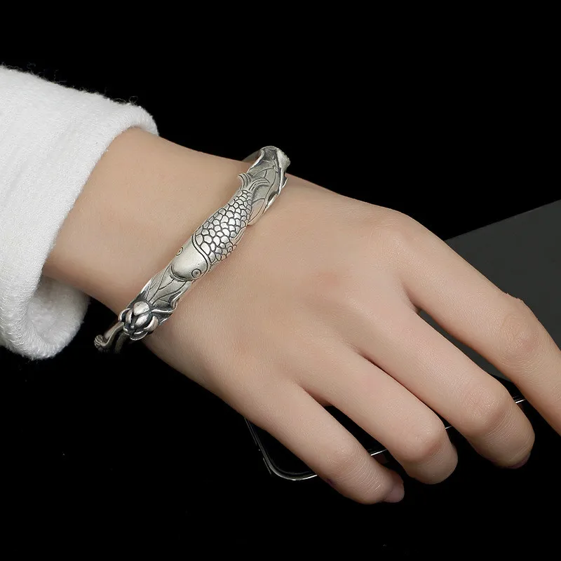 Гарантированный 990 Серебряный браслет браслеты для женщин Открытый