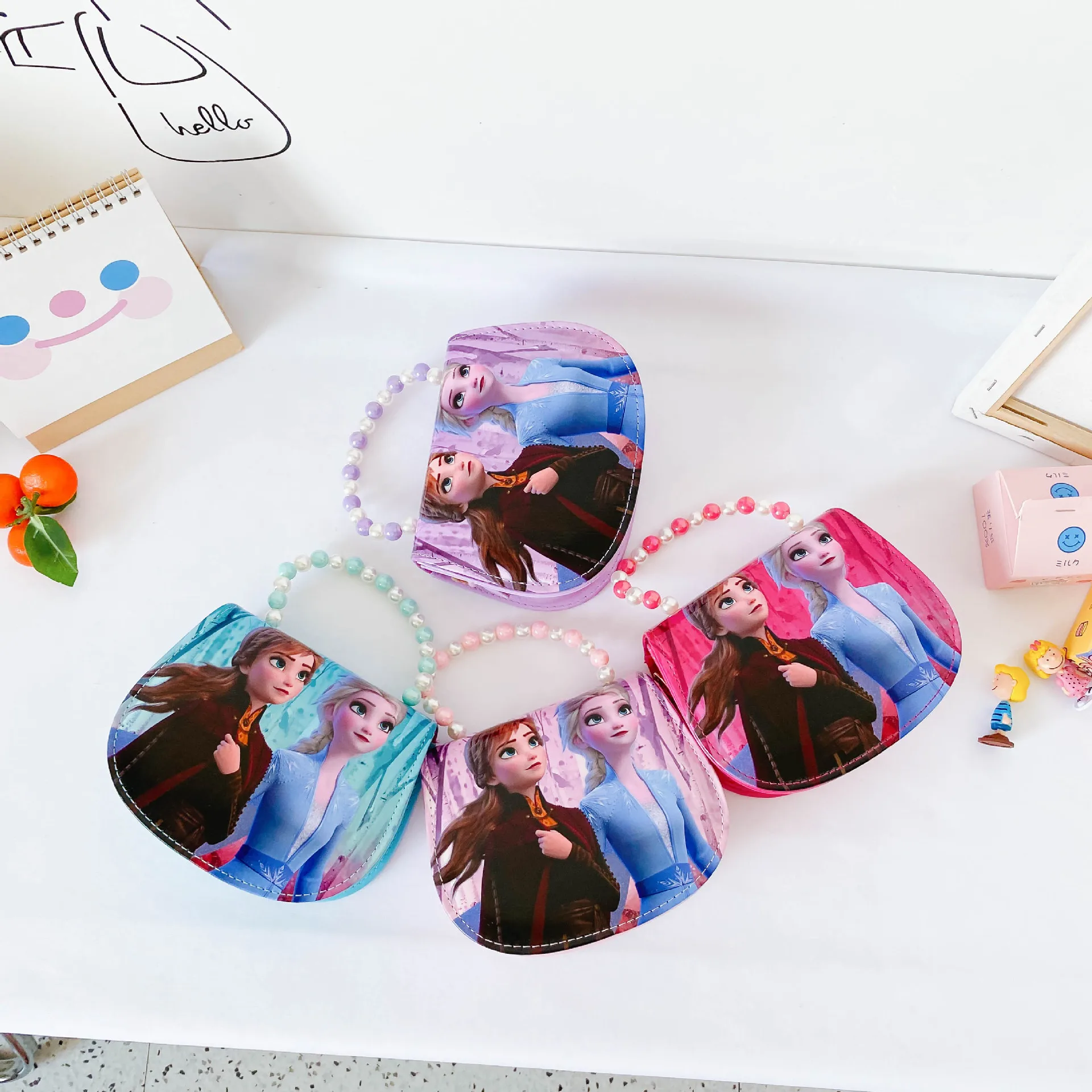 

Корейская детская сумка Disney, модная сумка принцессы, сумка-мессенджер для девочек, милая сумка на одно плечо для маленьких девочек, универса...