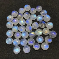 higt quality 0 2ct cabochons cut 4mm natural moonstone loose gemstone 6 pieces per package