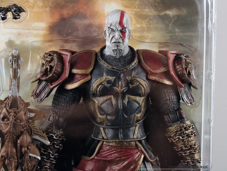 Высокое качество NECA God of War 2 II Кратос в Ares Броня W лезвия 7 &quotПВХ фигурка игрушки