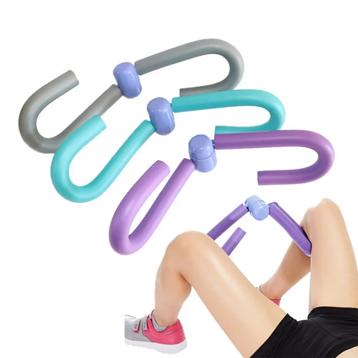 

PVC Thigh Exercisers Gym Sport Thigh Master Muscle Training Chest Waist Arm Leg Trainer Home Gym Fitness Equipment