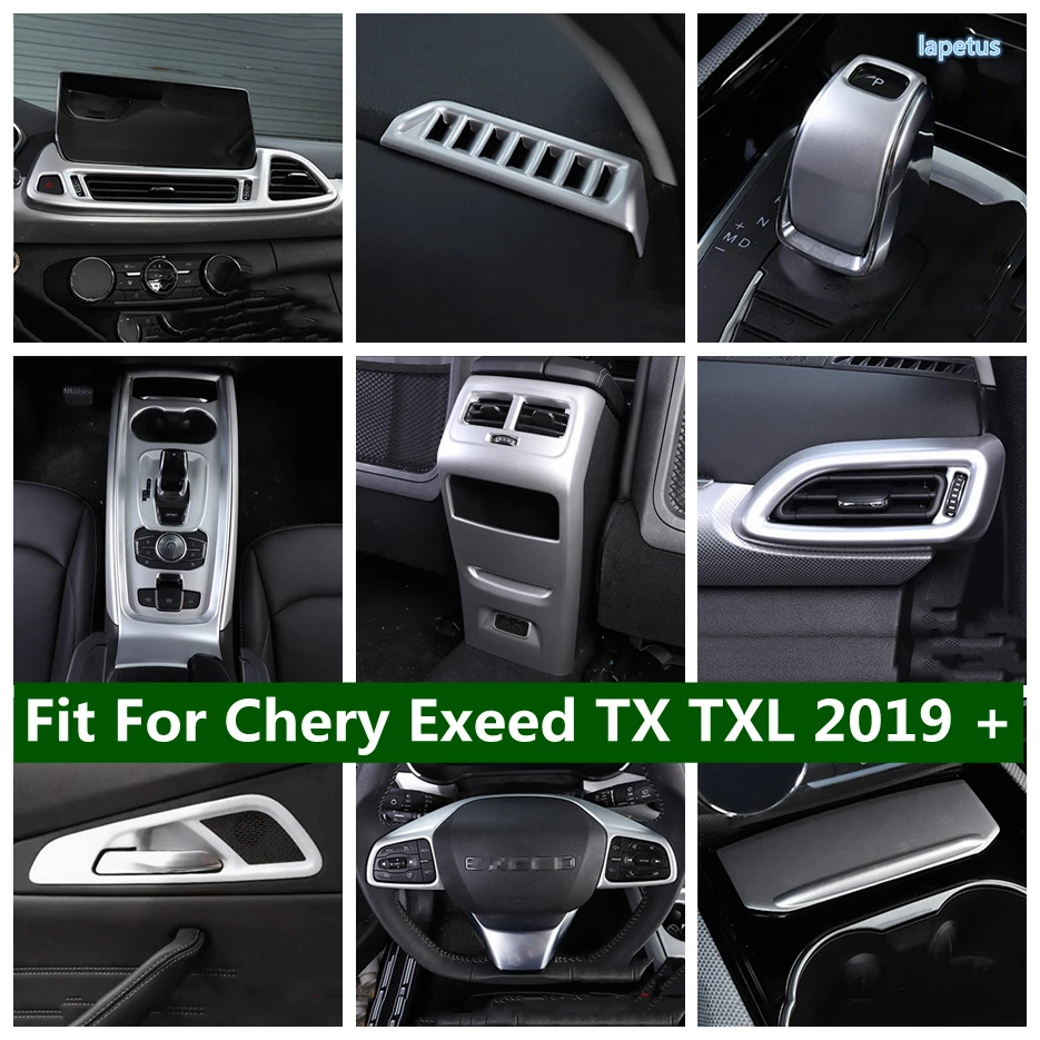 

Switch Ignition Panel Decoration Cover Gear Shift Trim Door Handle Bowl Stickers For Chery Exeed TX TXL 2019 2020 Interior Parts