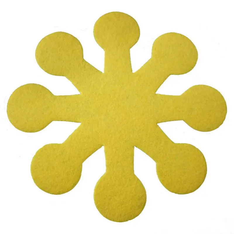 YD-4Pcs Easter Flower-Shaped Pot Pan Dish Pads Anti-Scratch Cup Mats Drinking Dining Table Decorations | Дом и сад
