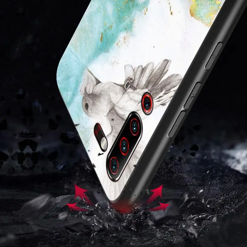 Закаленное стекло против царапин чехол для Lenovo Z6 Pro Lite мраморная задняя крышка Z5S