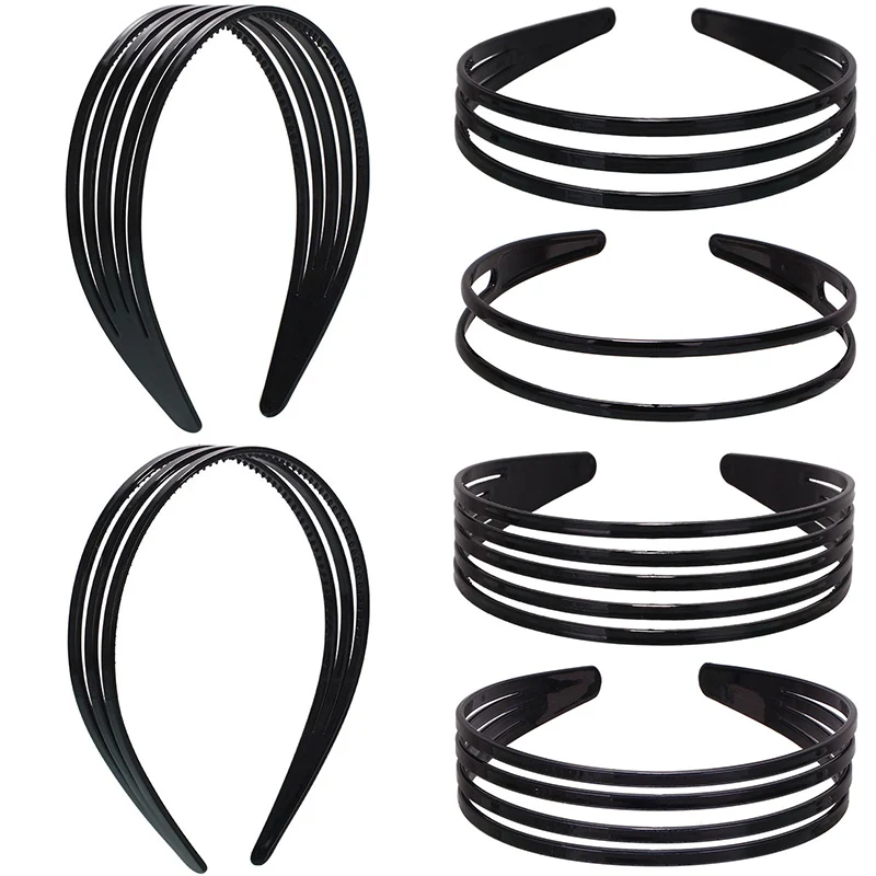 Popular Hair Hoop Headband Wide Plastic Comfortable 1PC Band Strip Black Accessory |