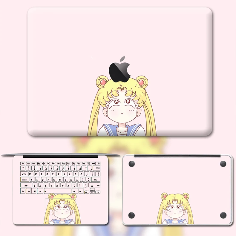 Прекрасный милый ноутбук наклейка для Macbook Pro Air 11 13 15 retina полный корпус кожи протектор милый стикер kawaii протектор кожи