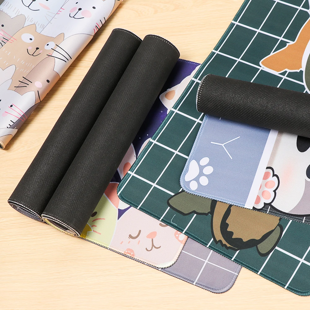 Большой коврик для мыши с мультяшными животными 1 шт. игровая компьютерная