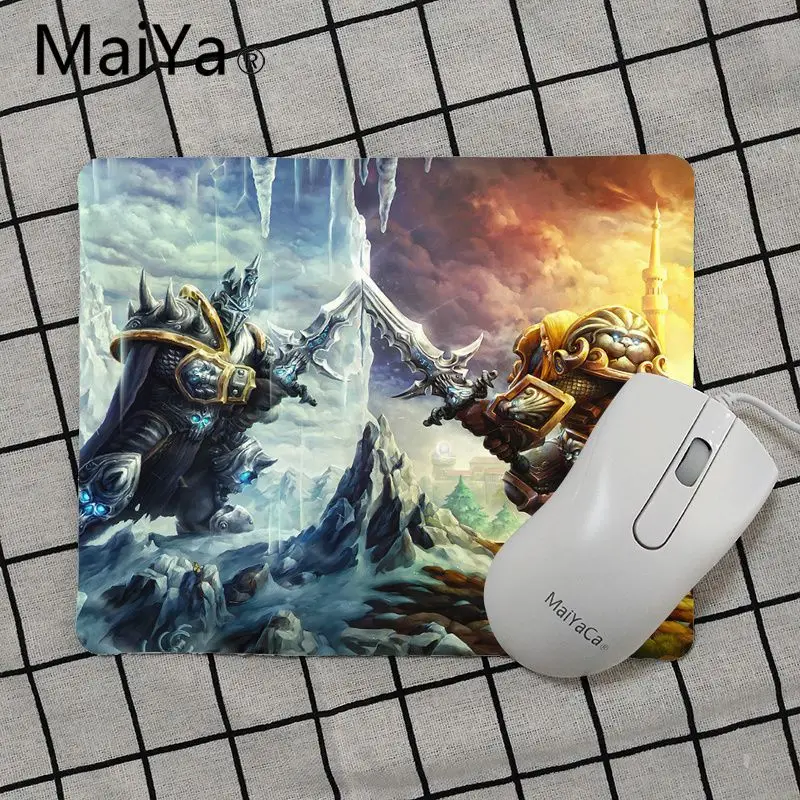 No Lock Edge18x22cm Maiya высокое качество WOW World of Warcraft красивый коврик для мышки в стиле аниме подставка под руку мышь - Цвет: No Lock Edge18x22cm