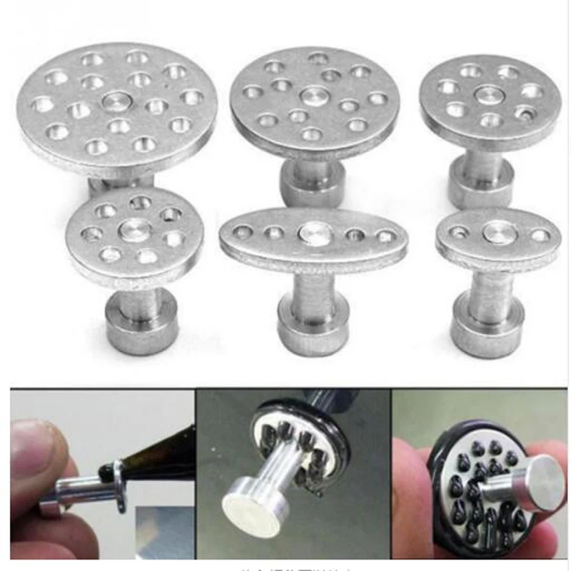 

6 шт., автомобильная краска для тела, без вмятин, пряжка с градом, алюминиевый сплав, для удаления клея, набор для ремонта автомобиля, инструме...