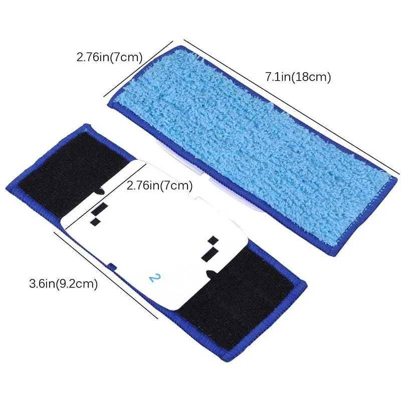 8 Pack Microfiber Wet Cloth Mopping Pads Washable Reusable Replacement for Irobot Braava Jet 240/241 Cleaner Robot | Бытовая техника