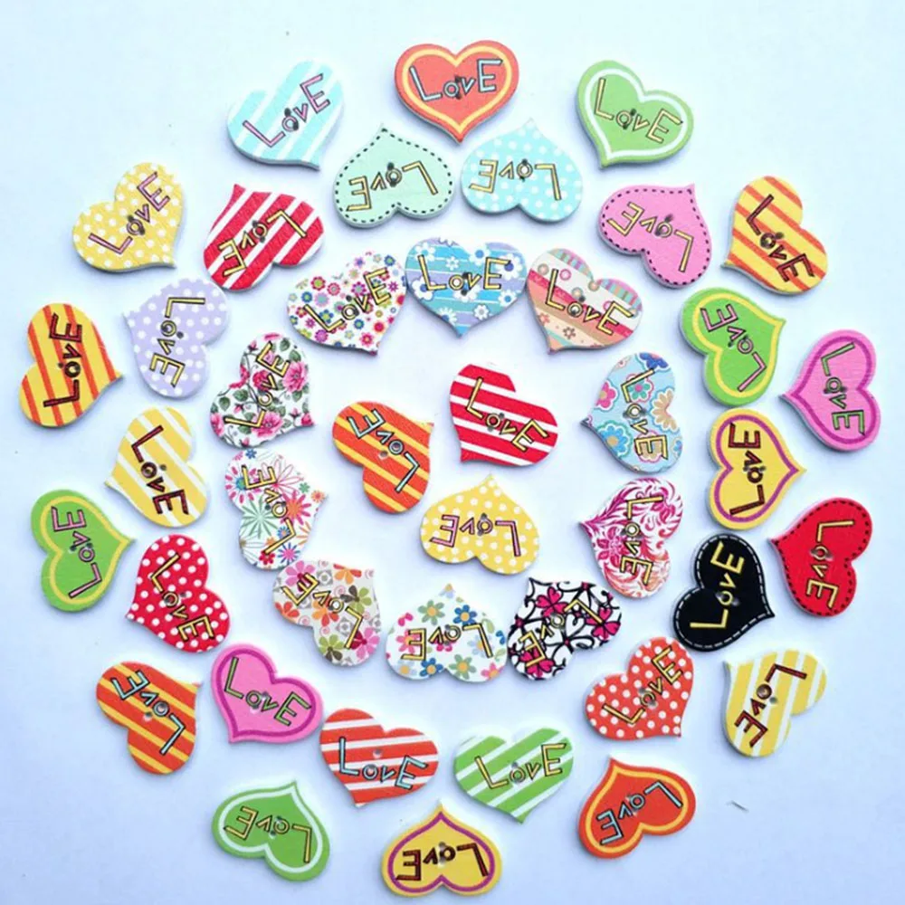 50 шт. декоративные пуговицы с 2 отверстиями 25 мм|Пуговицы| |